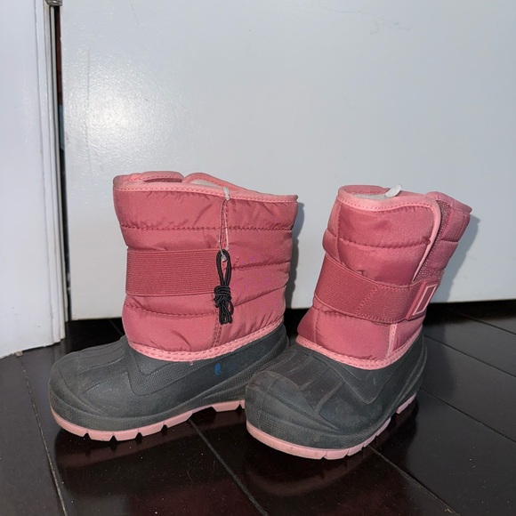 Pink and Gray Snow Boots - Picture 1 of 4